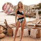 🌊50% kedvezmény👙Női virágmintás, magas derekú bikini szett
