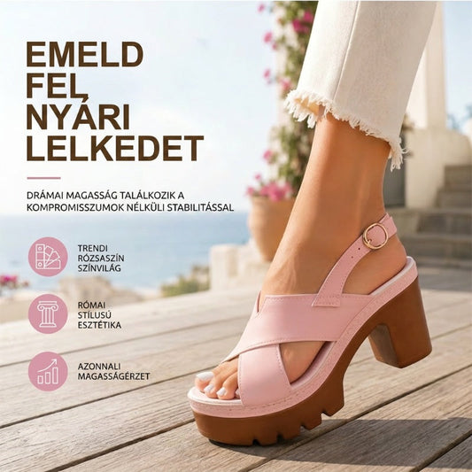 💗Női keresztpántos platform szandál👡