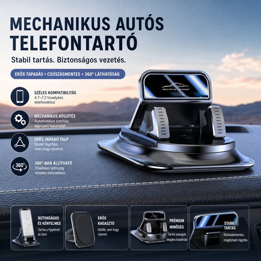 🚗1+1 INGYEN📱Csúszásgátló fix autós telefontartó
