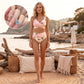 🌊50% kedvezmény👙Női virágmintás, magas derekú bikini szett
