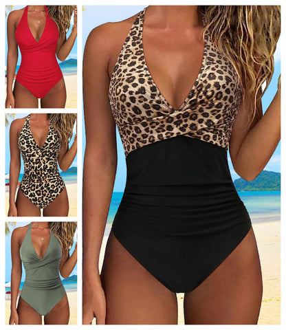 🐆50% kedvezmény👙 Szexi leopárdmintás egyrészes fürdőruha| Raktáron