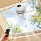 🔥50% KEDVEZMÉNY 🌬️ Újratölthető mennyezeti ventilátor LED lámpákkal✨