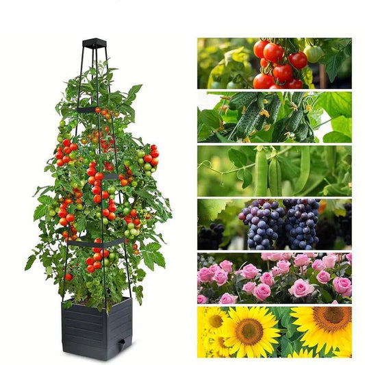 🥒NU 50% KORTING☀️Verhoogde plantenbakken met klimrek voor in de tuin 🌸