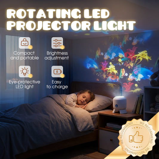 🌌50% kedvezmény✨ Dinamikusan forgó LED projektor lámpa 🐬