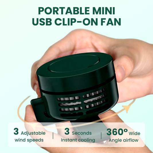 Hordozható mini USB-s kapcsos ventilátor