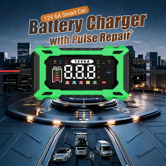 🔋 12 V-os, 6 A-es intelligens autóakkumulátor-töltő 🚗⚡