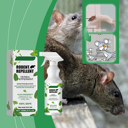 🌿🐭 Természetes borsmentaolajos rágcsálóriasztó spray 💥