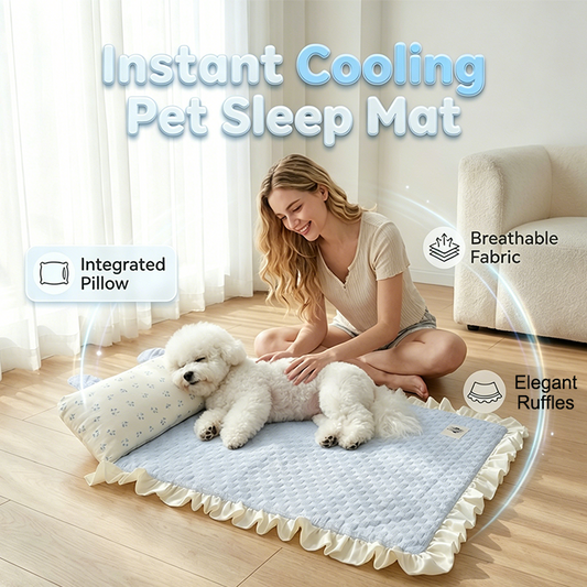 🐶Nyári hűsítő szőnyeg párnával kisállatoknak