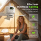 🔥50% KEDVEZMÉNY 🌬️ Újratölthető mennyezeti ventilátor LED lámpákkal✨