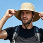 🧢 ☀️ Széles karimájú, állpántos szabadtéri napkalap