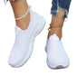 👟 Női légáteresztő slip-on kényelmi cipők