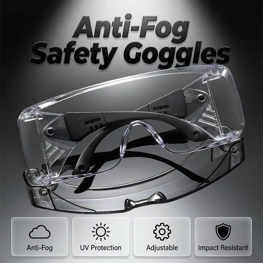 Anti-Fog Safety Goggles with Telescopic Arms