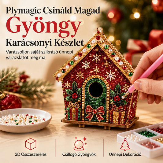 👨‍👩‍👧‍👦50% kedvezmény🎄 3D gyöngyös karácsonyi díszkészlet✨