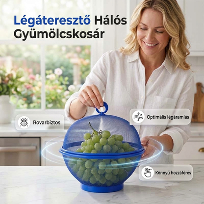 🍎50% kedvezmény🏡 Fedeles gyümölcskosár – Megóvja és frissen tartja a gyümölcsöket