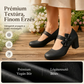 👠Női elegáns, vastag sarkú cipők masnis pánttal