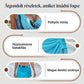 🩱Női háromrészes fürdőruha mintával – V-nyakú, húzózsinóros, keresztbe varrt hátrész 🌺| Raktáron